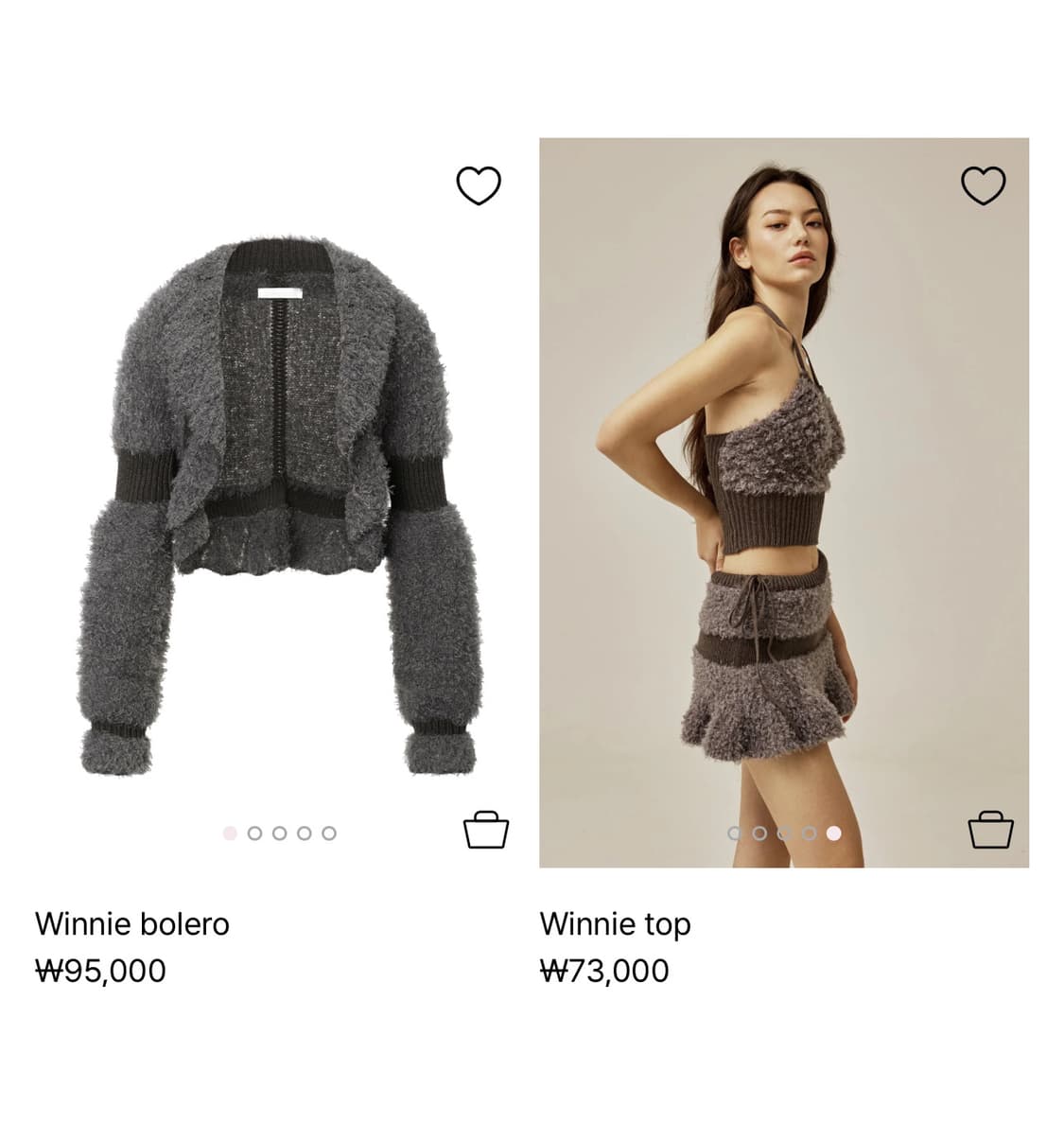 쓰리타임즈 winnie bolero/ skirt (pink) set 상품이미지1