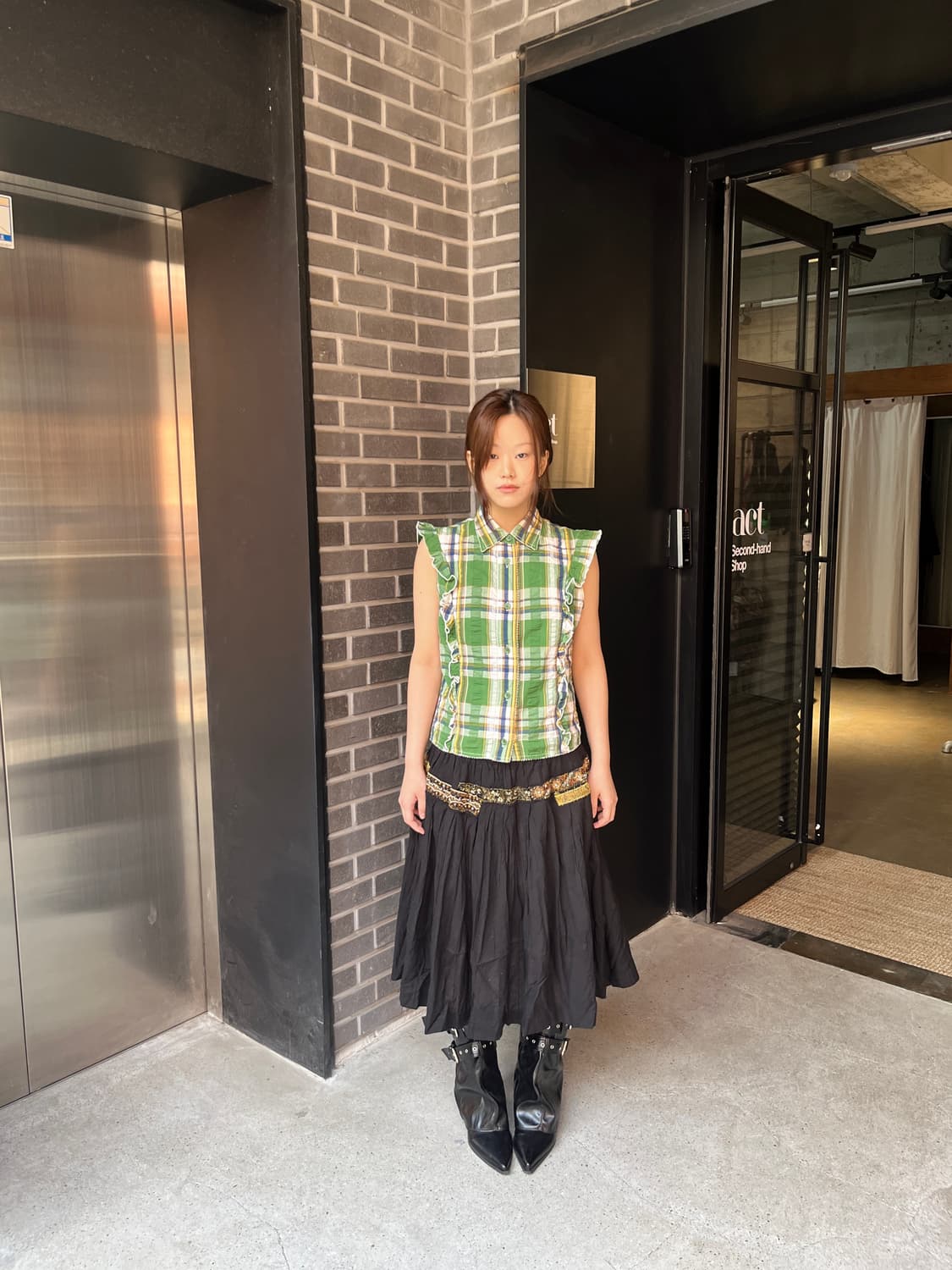 Hysteric Glamour 히스테릭글래머 프릴 셔츠 상품이미지1