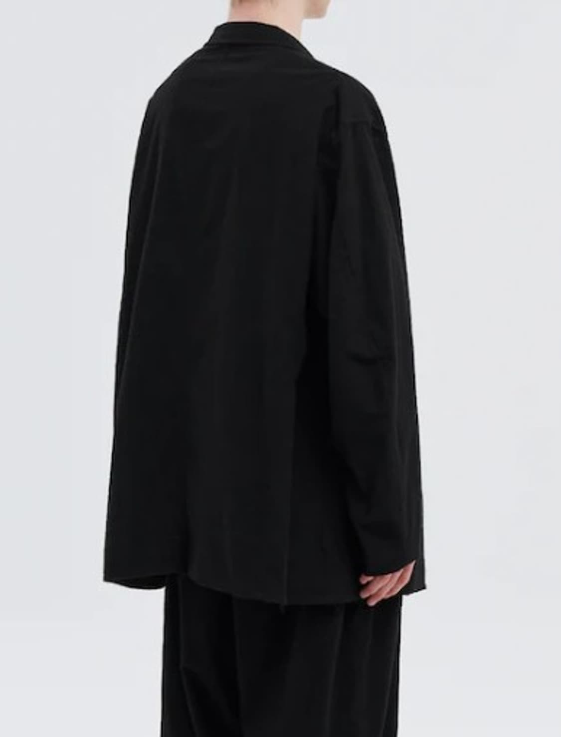 코모리 25FW cotton Flannel Jaket - Black 상품이미지2