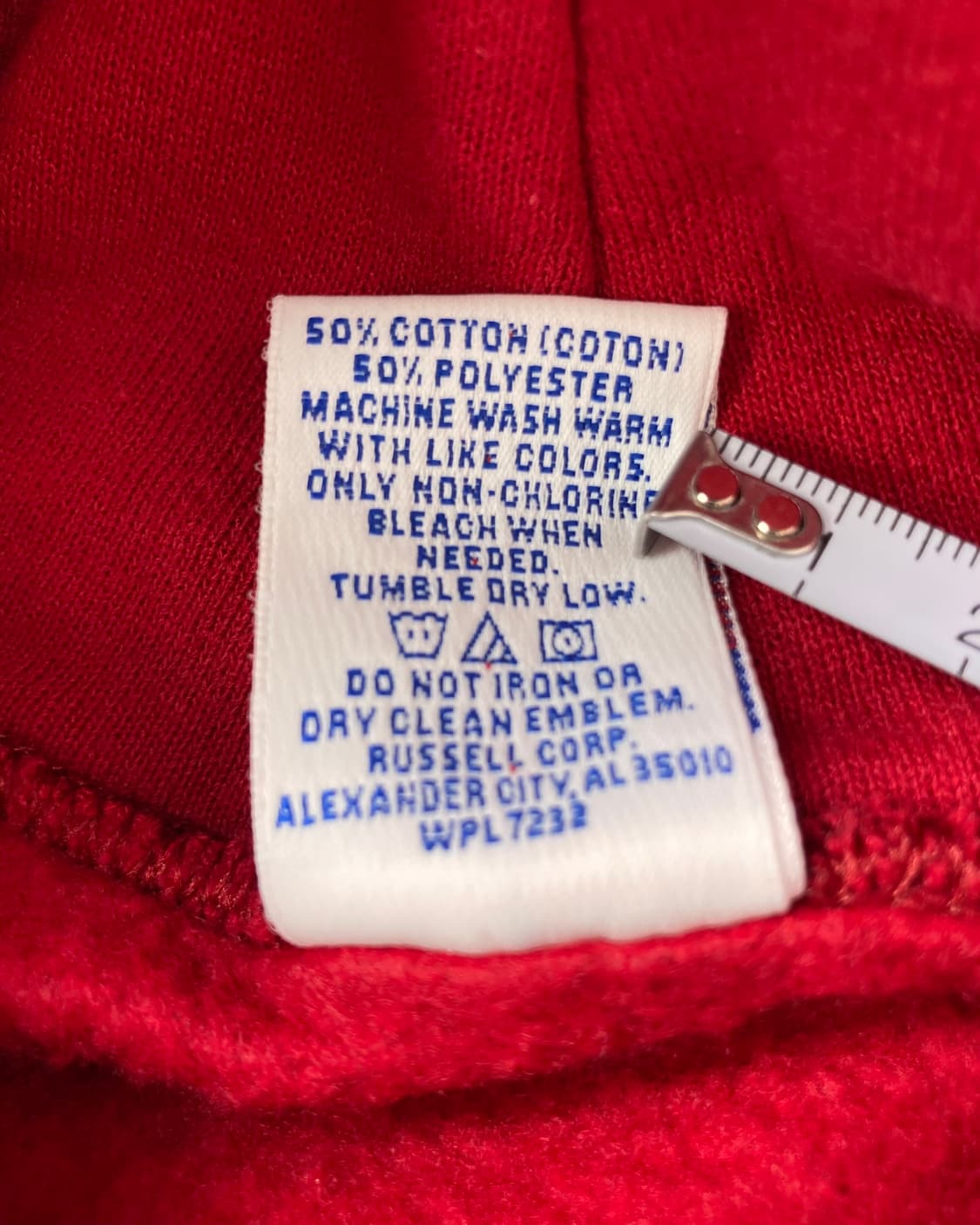 90s Russell Hoodie (red) 상품이미지4