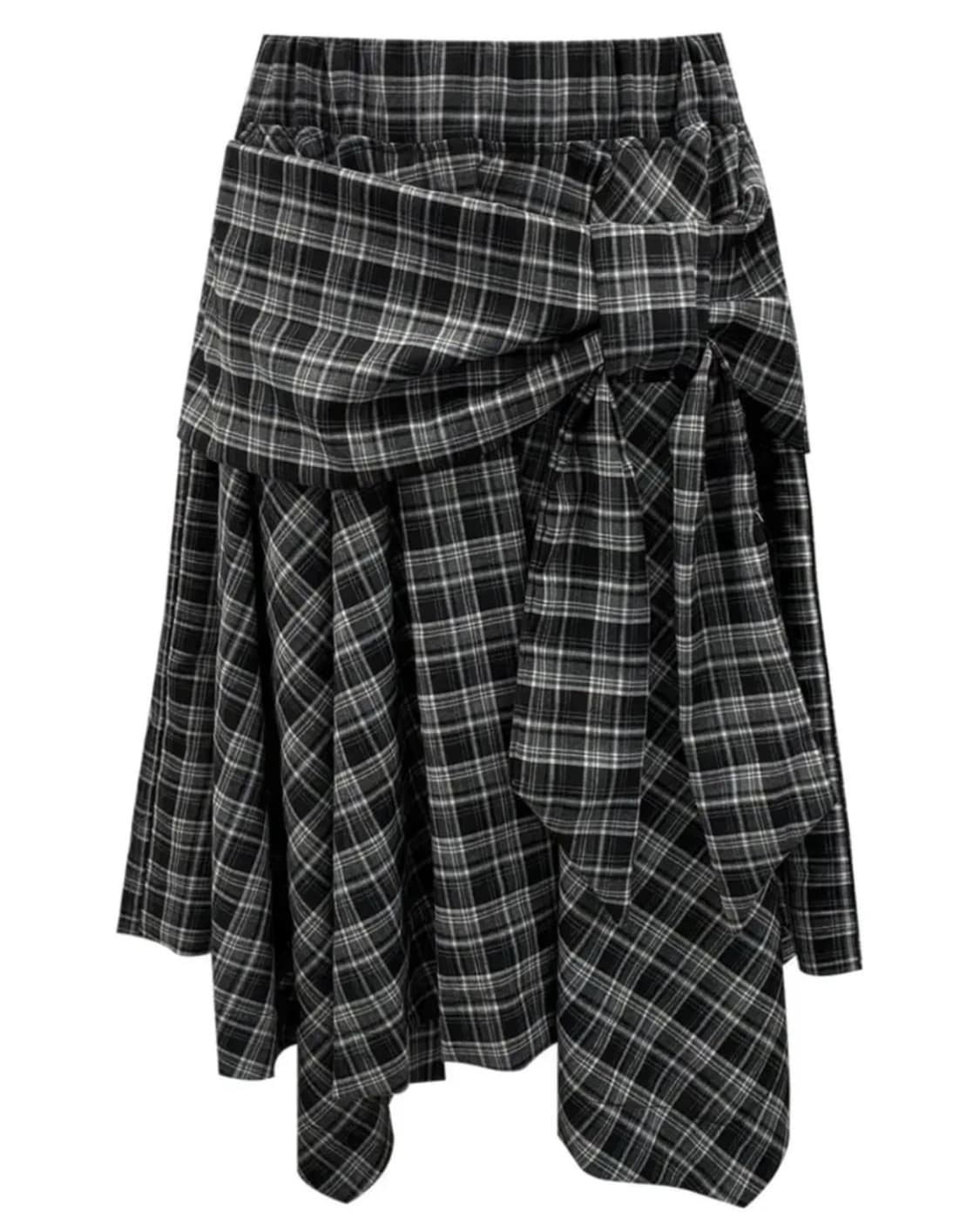 체메씨 보우 언발란스 스커트 BOW UNBALANCED SKIRT 상품이미지1