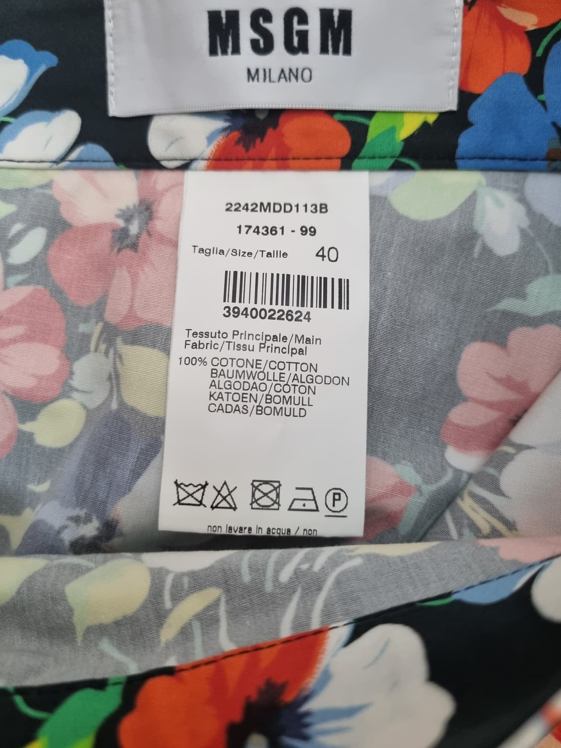 MSGM 플로럴 스커트 상품이미지4