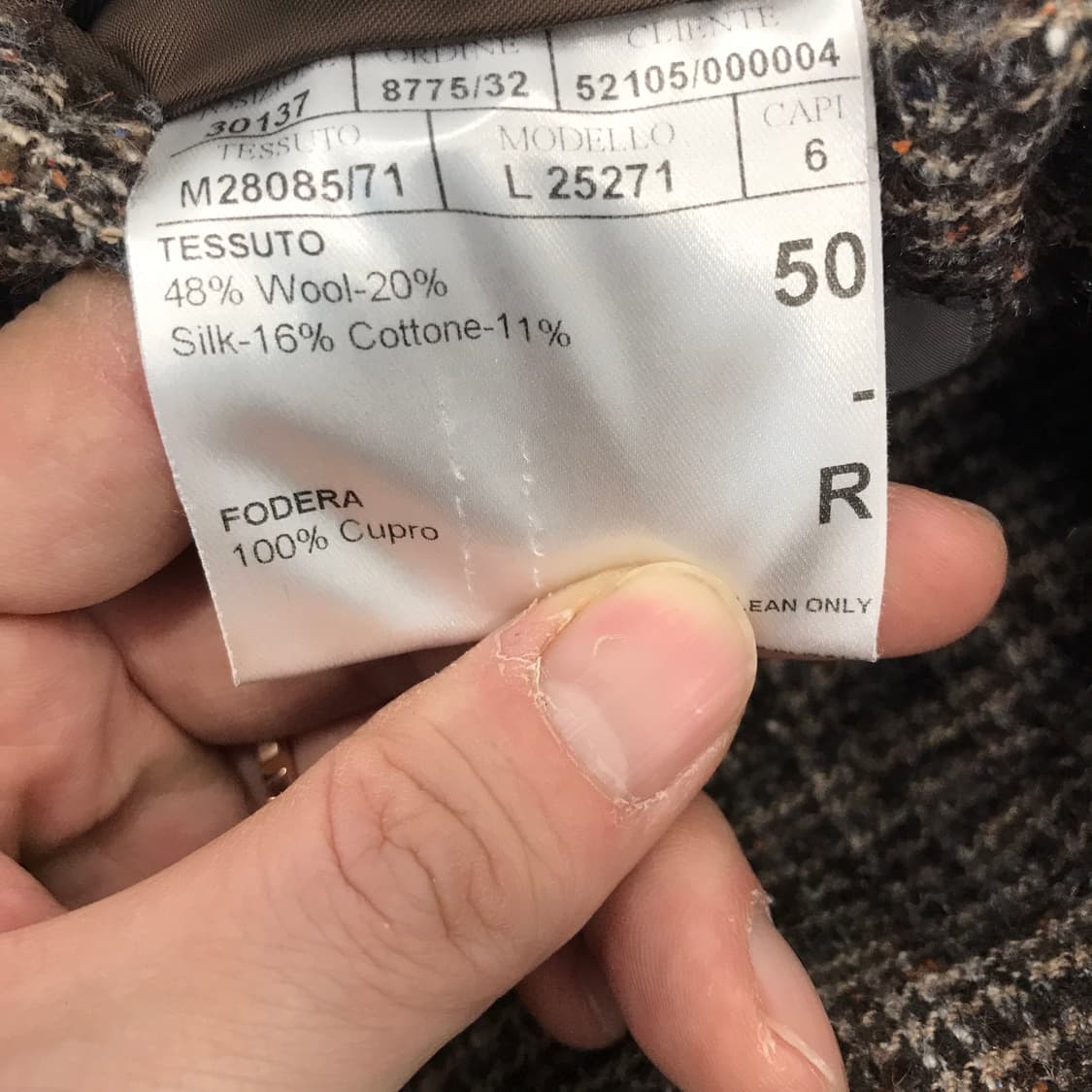 CANALI 까날리 울코튼실크 트위드자켓 [50] 상품이미지7