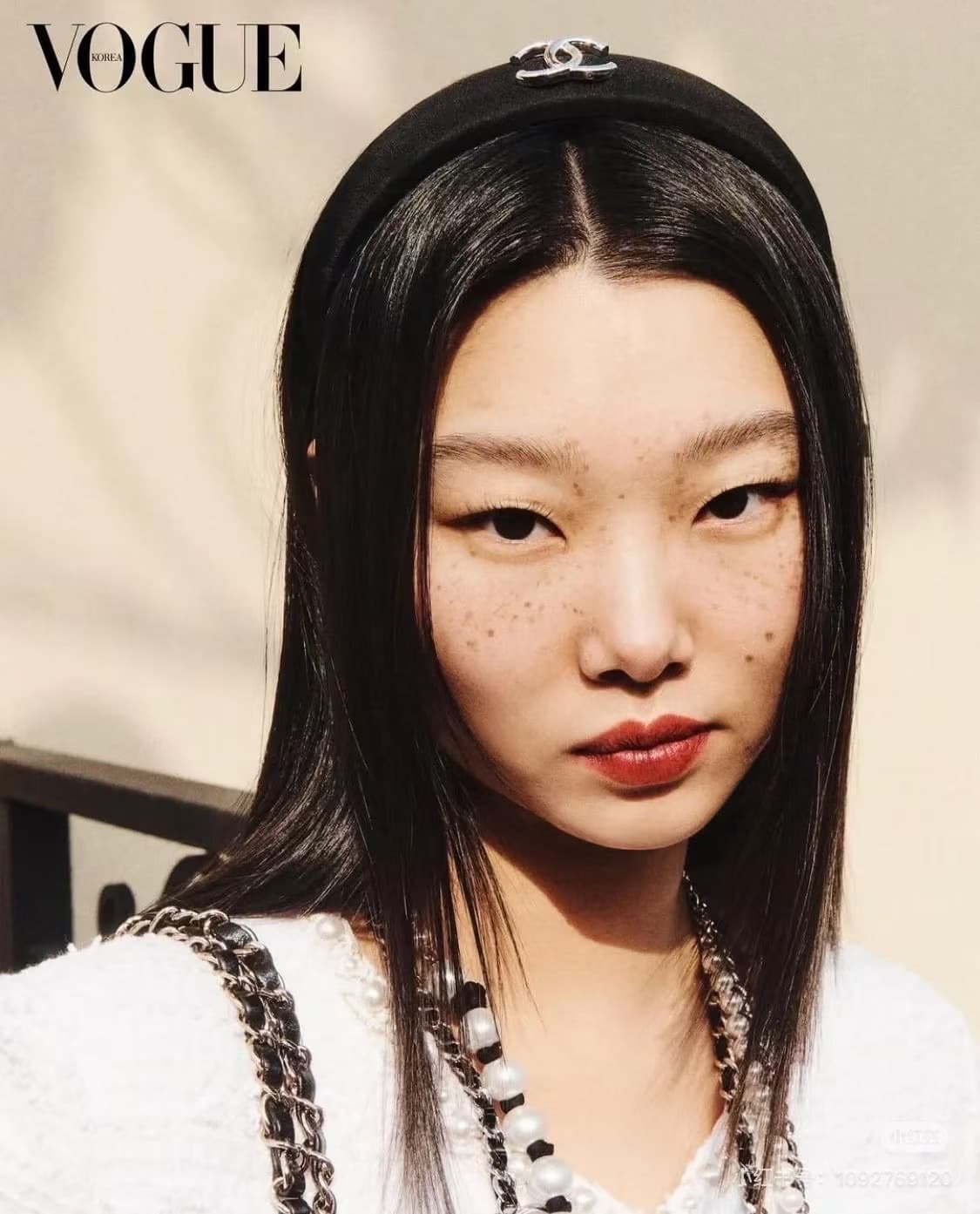 샤넬 정품 업사이클링 은장 cc로고 머리띠 상품이미지4