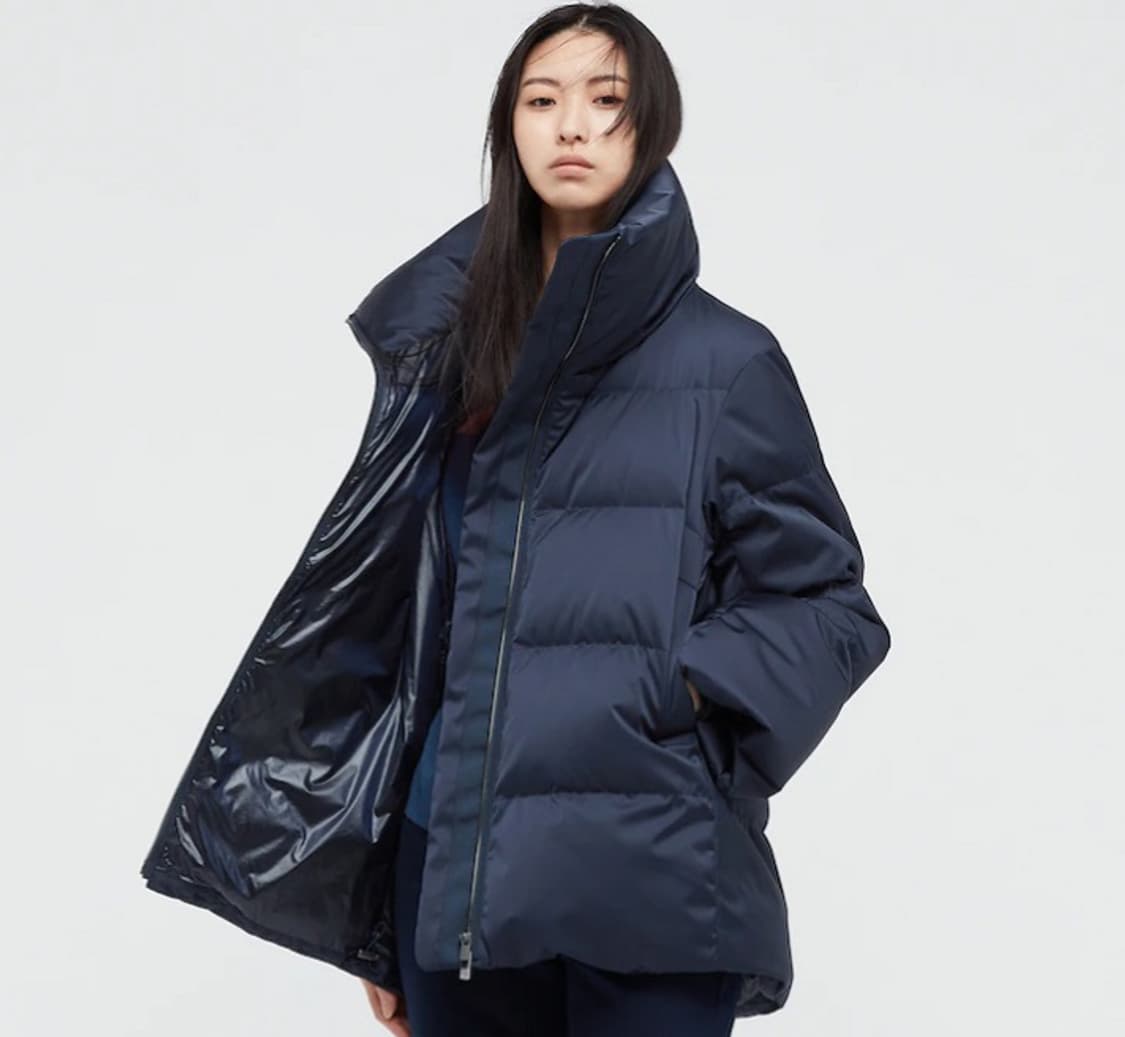 (상태최상) 유니클로 질샌더 여성 볼륨 다운 패딩 free 상품이미지5