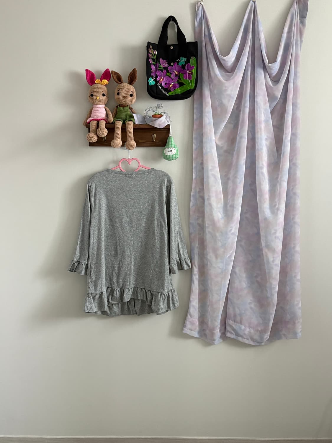 그레이 프릴 카디건 상품이미지3