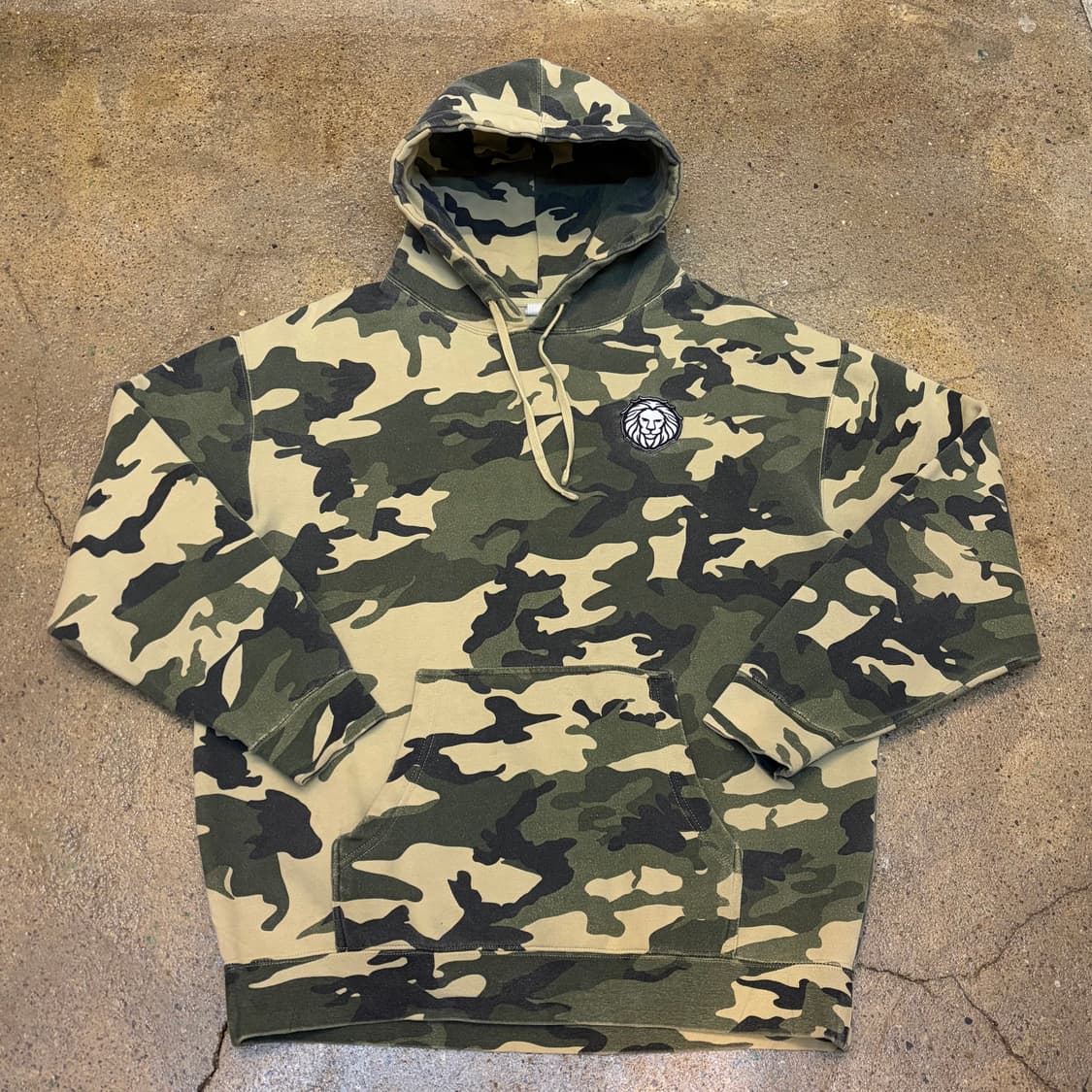 USA 미국 빈티지 카모 사자 후드티 상품이미지4