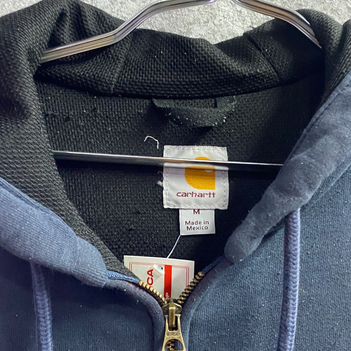 칼하트 써멀 네이비 후드집업 B3322 상품이미지3