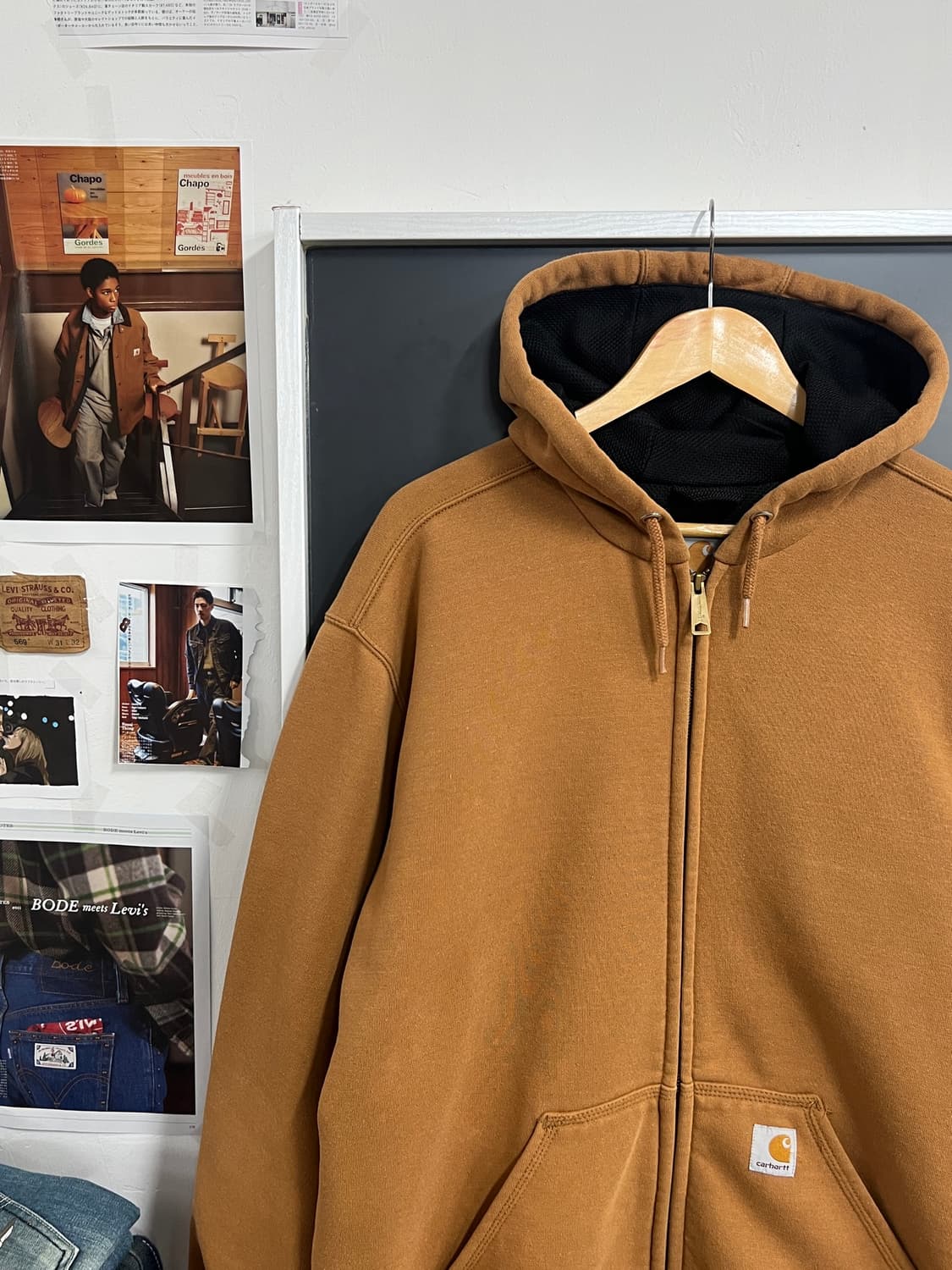 Carhartt 칼하트 레인 디펜더 브라운 된장 후드집업  상품이미지1