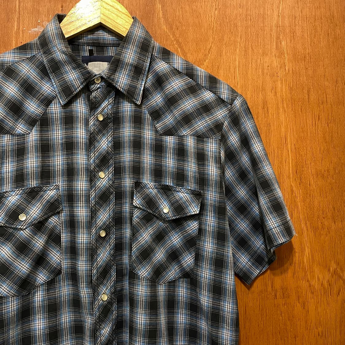 Wrangler 랭글러 체크 웨스턴 반팔 셔츠 상품이미지2