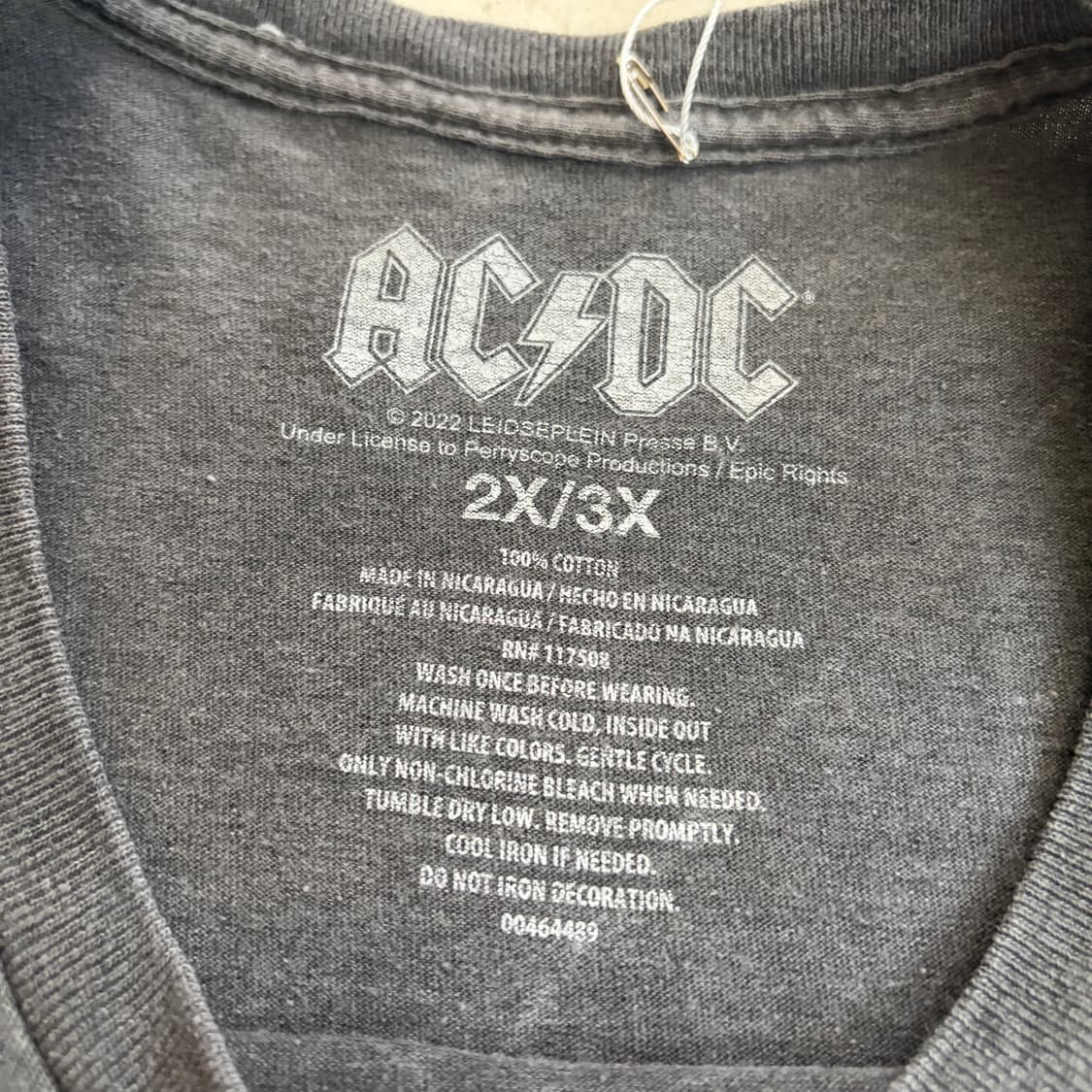 ACDC 빈티지 락밴드 반팔티 2XL-3XL 상품이미지5