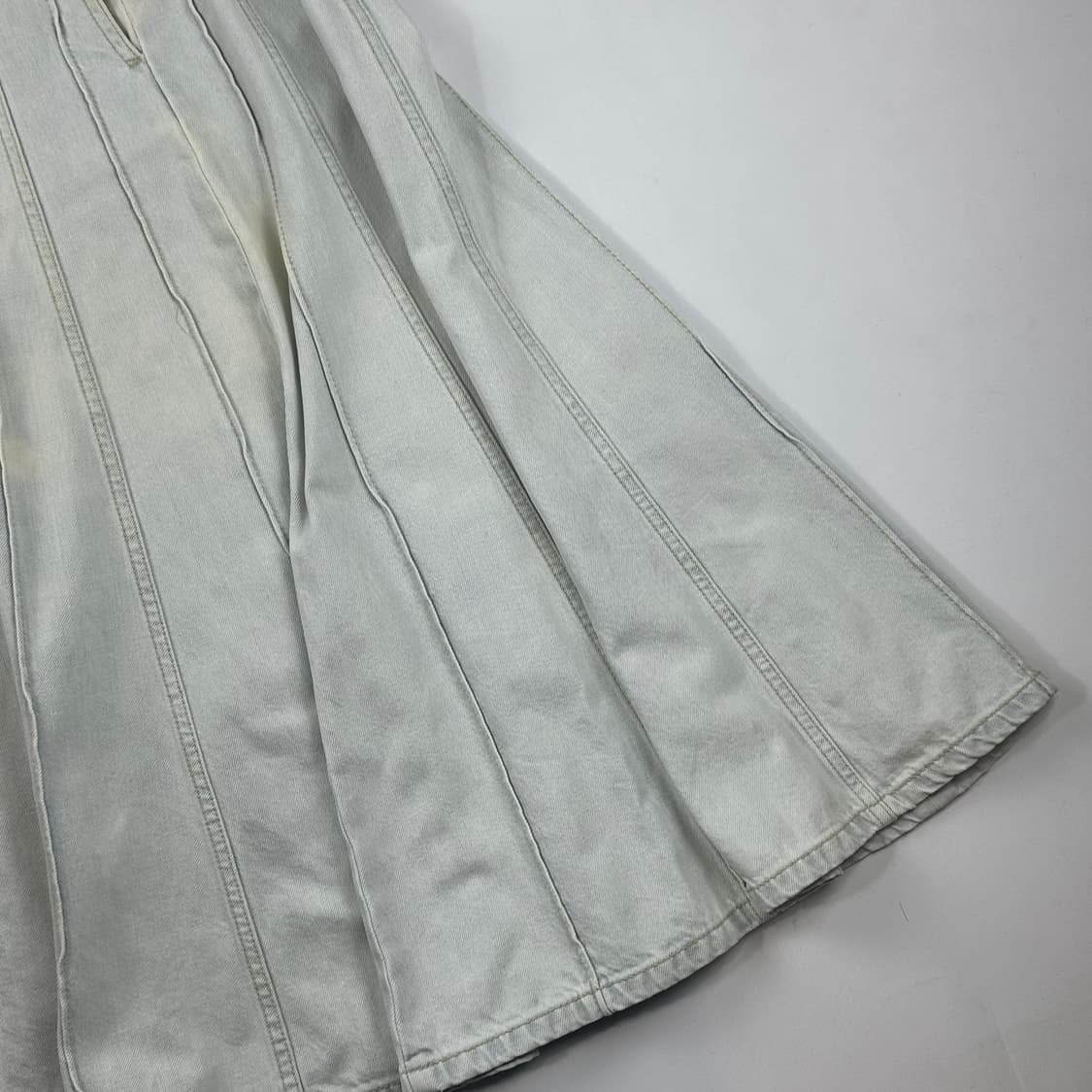 Sandro 산드로 데님 플레어 롱 스커트 상품이미지9