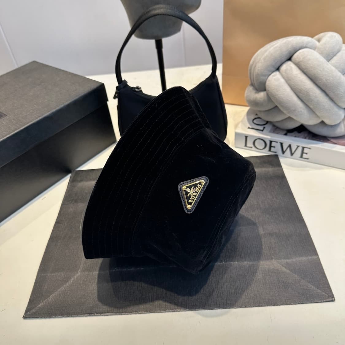 프라다 짜임 햇 4색 벙거지 모자 상품이미지5