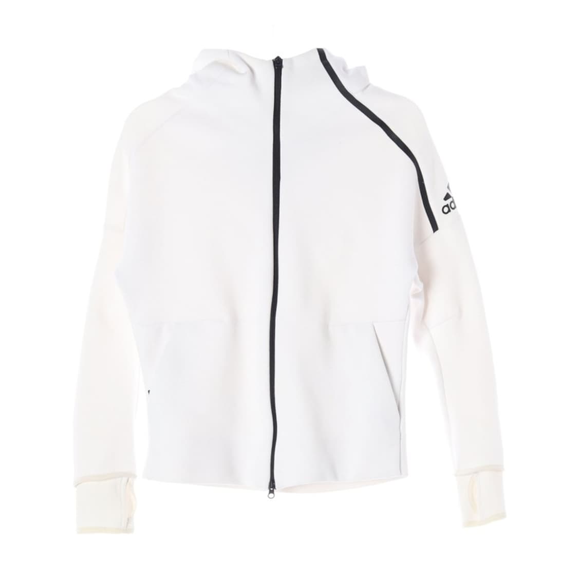 아디다스 화이트 후드집업 트레이닝 자켓 F 상품이미지1