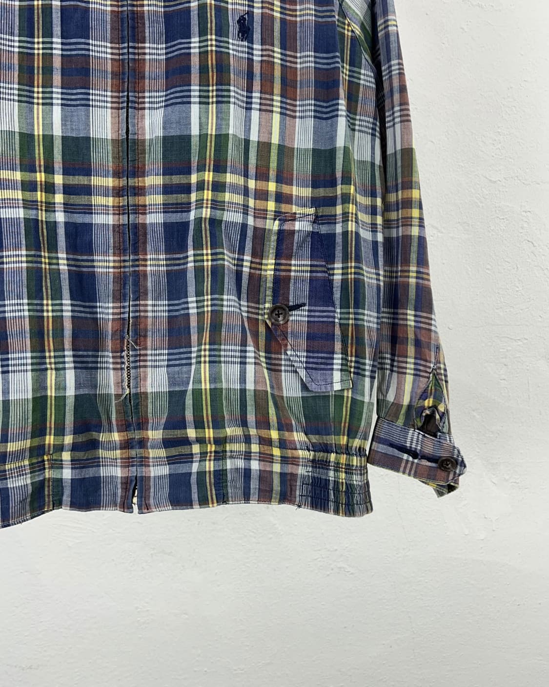 폴로 랄프로렌 마드라스 체크 바라쿠타 코튼 자켓 상품이미지5
