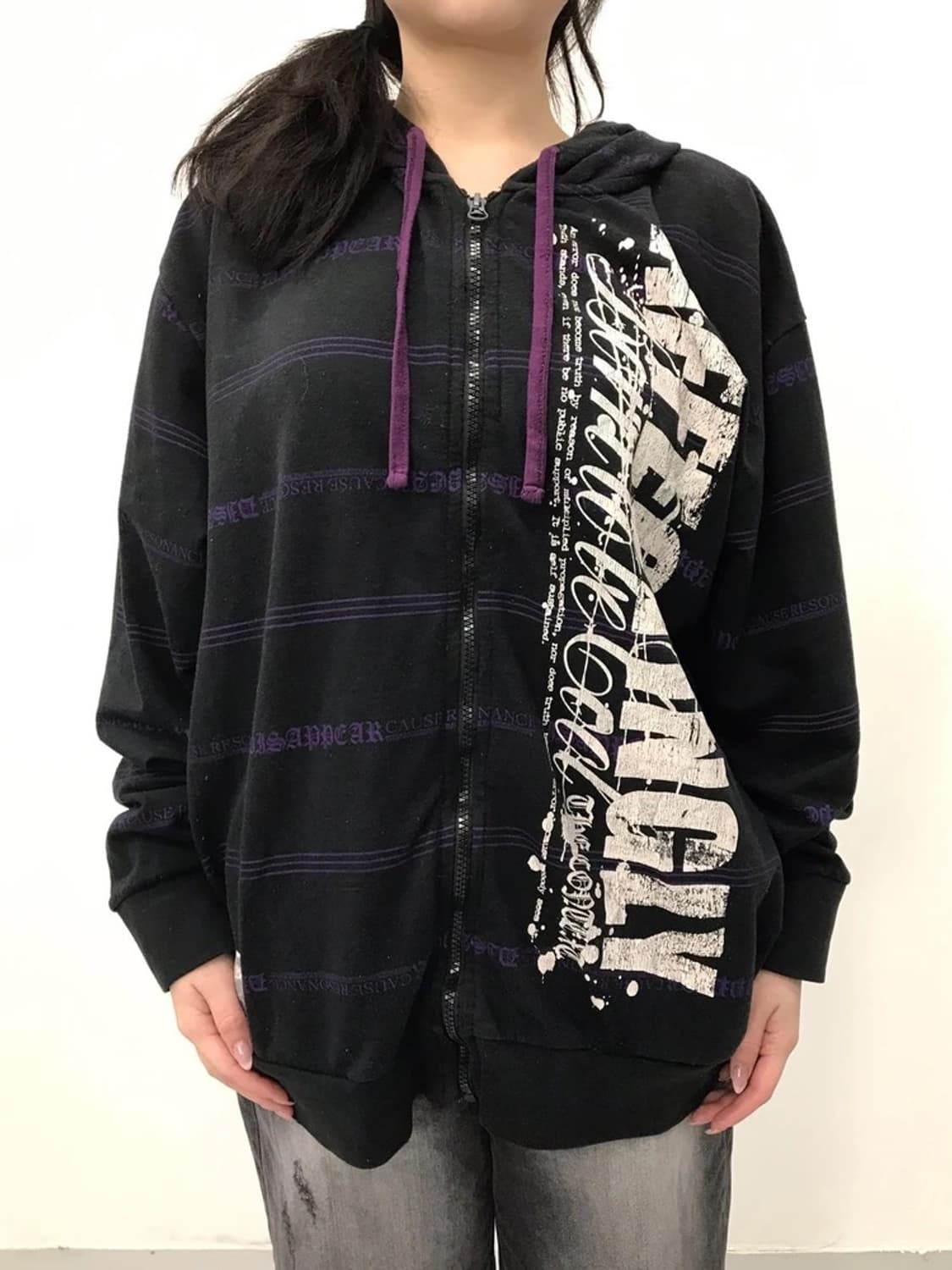 TimeStep Graphic Stripe Zip Hoodie 상품이미지2