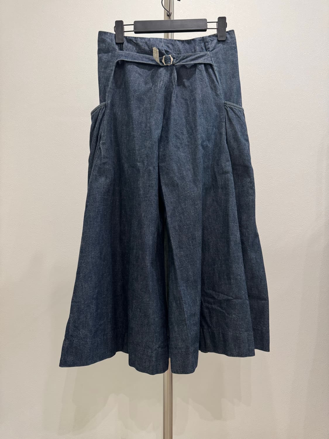 캐피탈 인디고 데님 플리츠 와이드 팬츠 상품이미지3