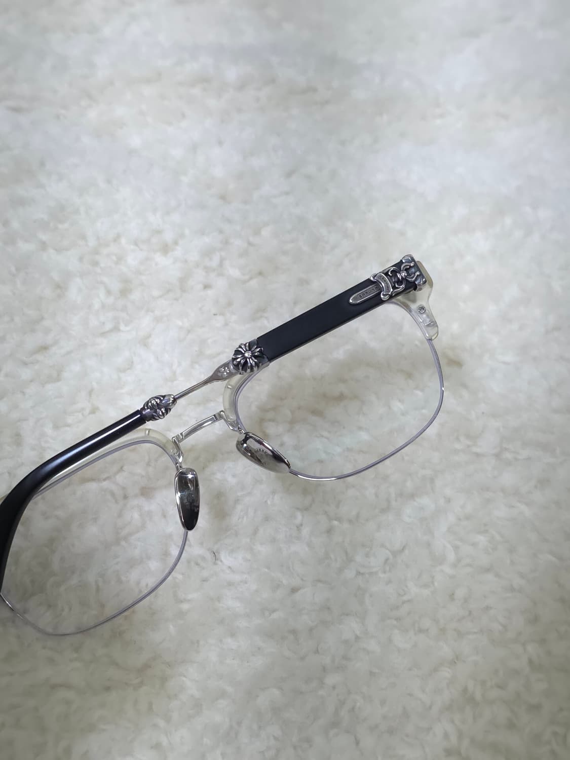 [OS] 크롬하츠 에바질리스트 안경 매트 크리스탈 실버 매트블랙 상품이미지5