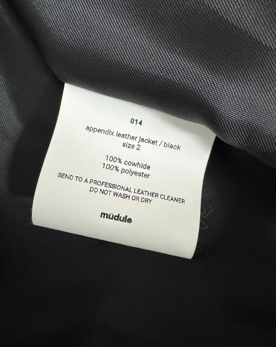 머듈 014 레더자켓 블랙 2size  상품이미지2