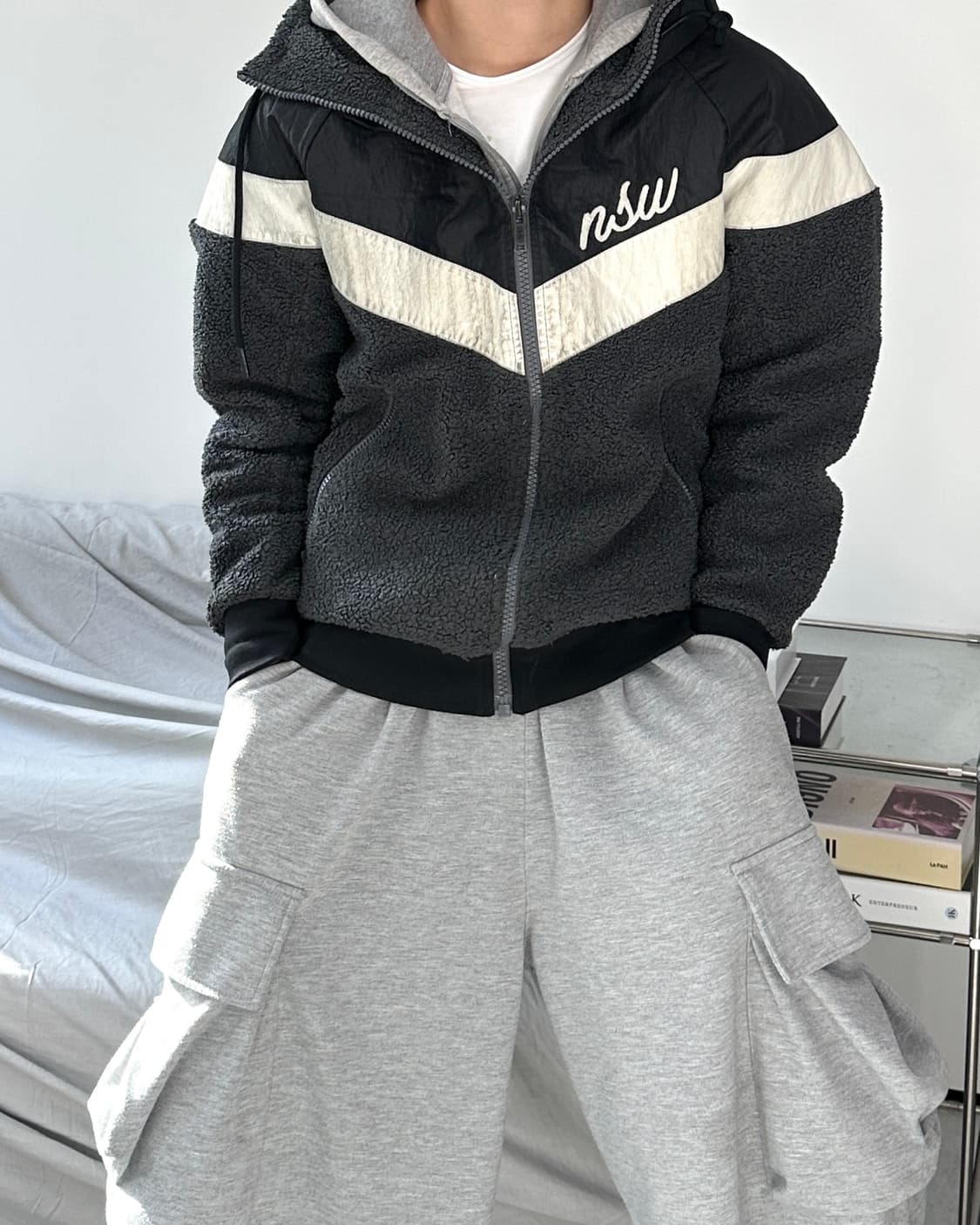 나이키 NSW 쉐르파 플리스 자켓 M 상품이미지1