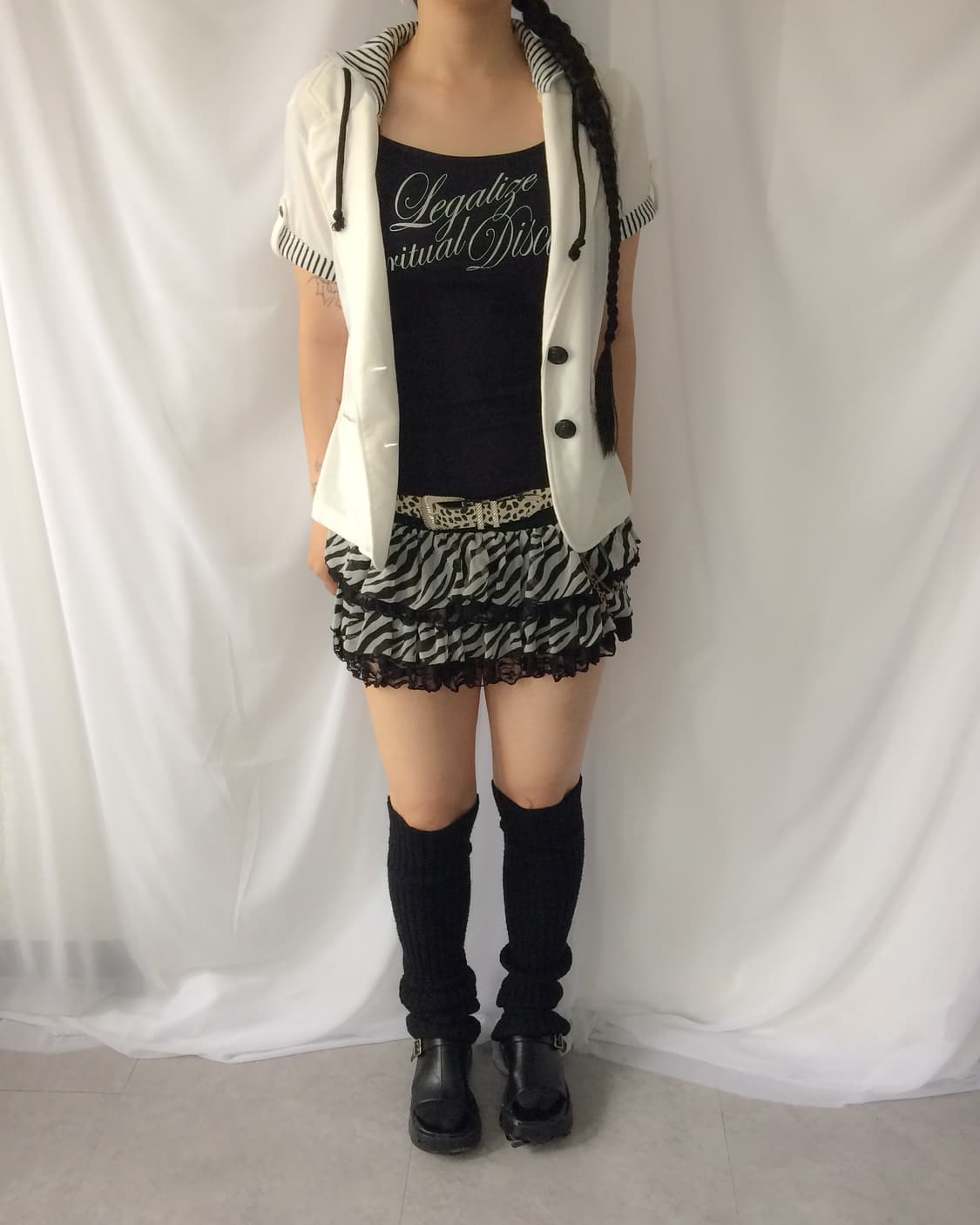 hood layered half sleeve jacket 상품이미지8