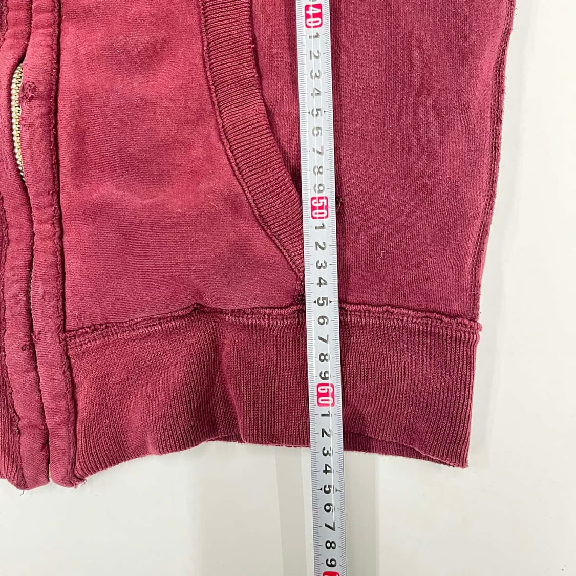 홀리스터 y2k 버건디 안감 퀄팅 후드집업 대장급 희귀져지(M) 상품이미지7