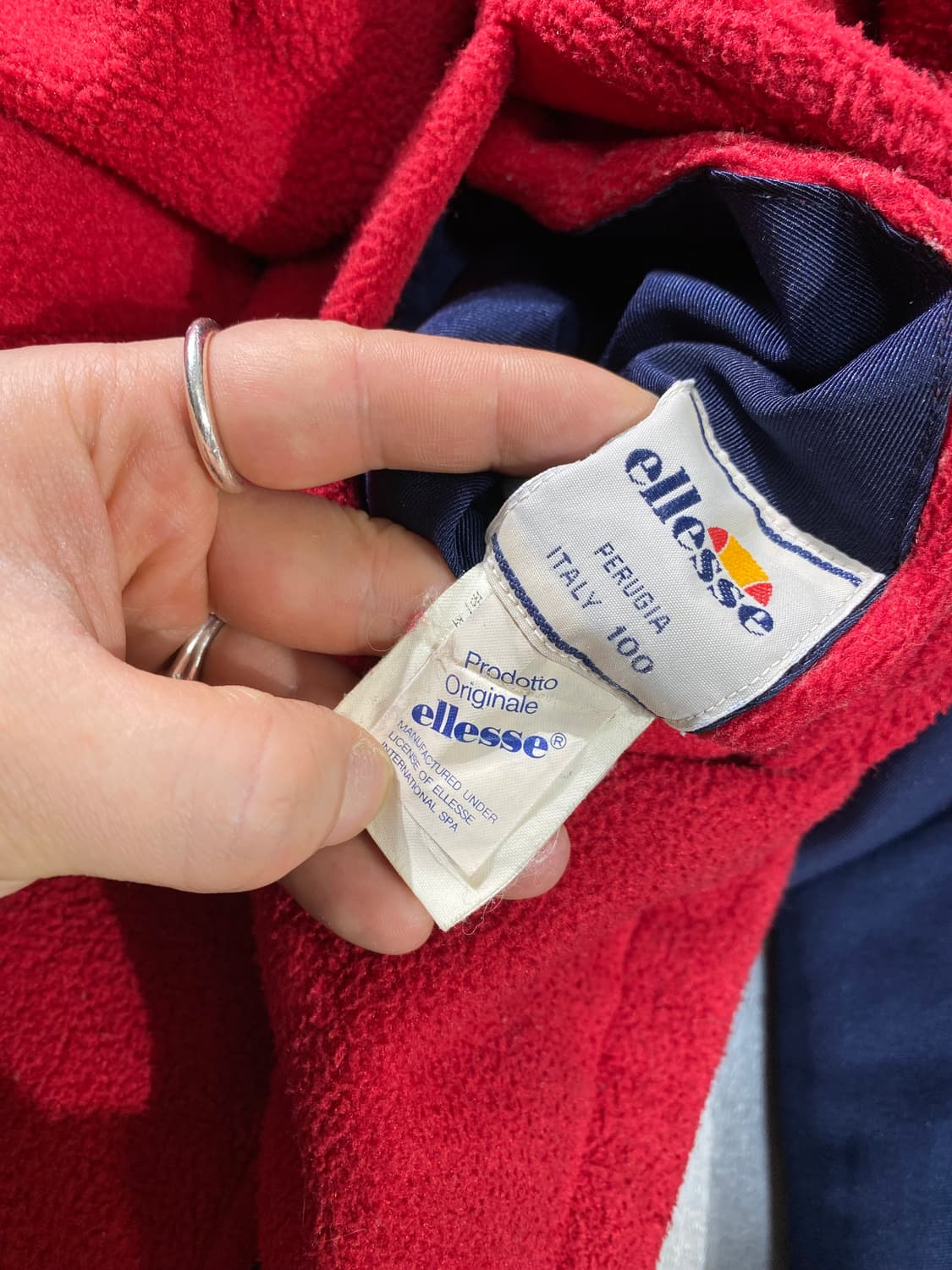 [XL] 90s ELLESSE 엘레쎄 올드스쿨 리버서블 플리스 자켓 상품이미지9