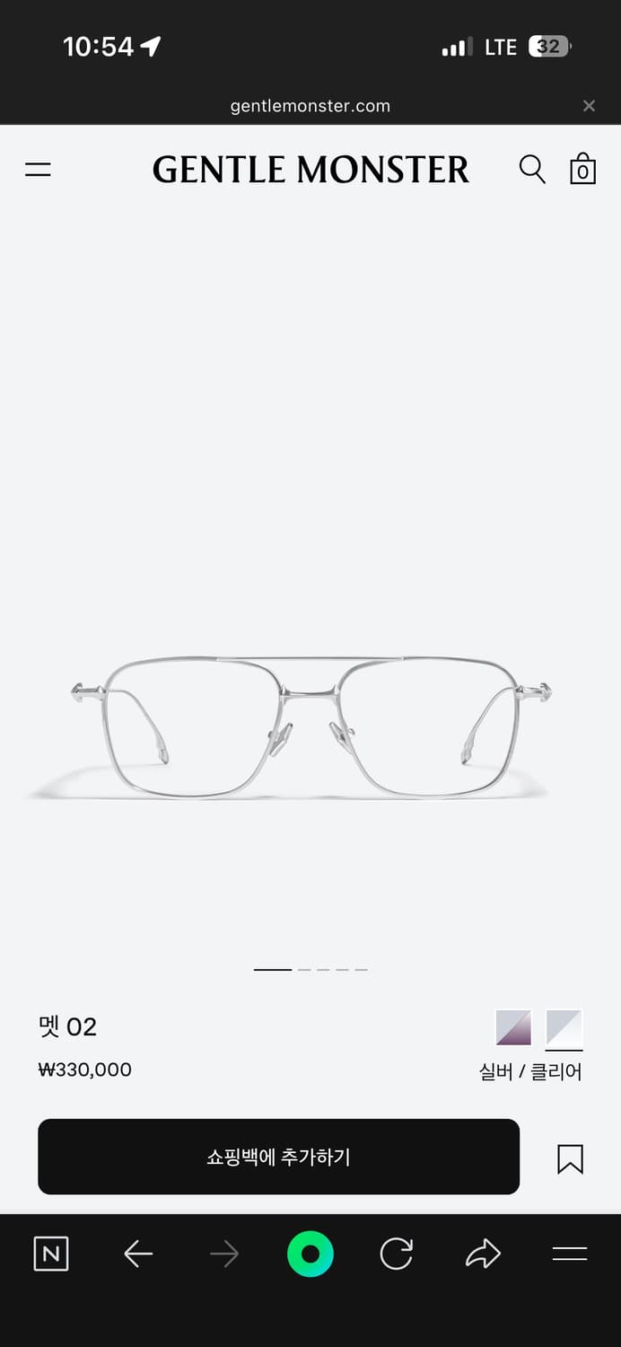 젠틀몬스터 멧02 안경 상품이미지1