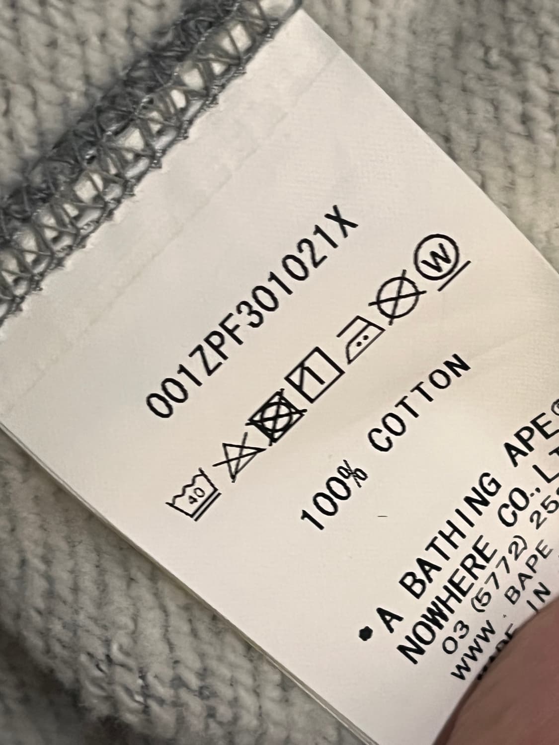 새상품급) 베이프 퍼플 반카모 샤크 후드집업 상품이미지5