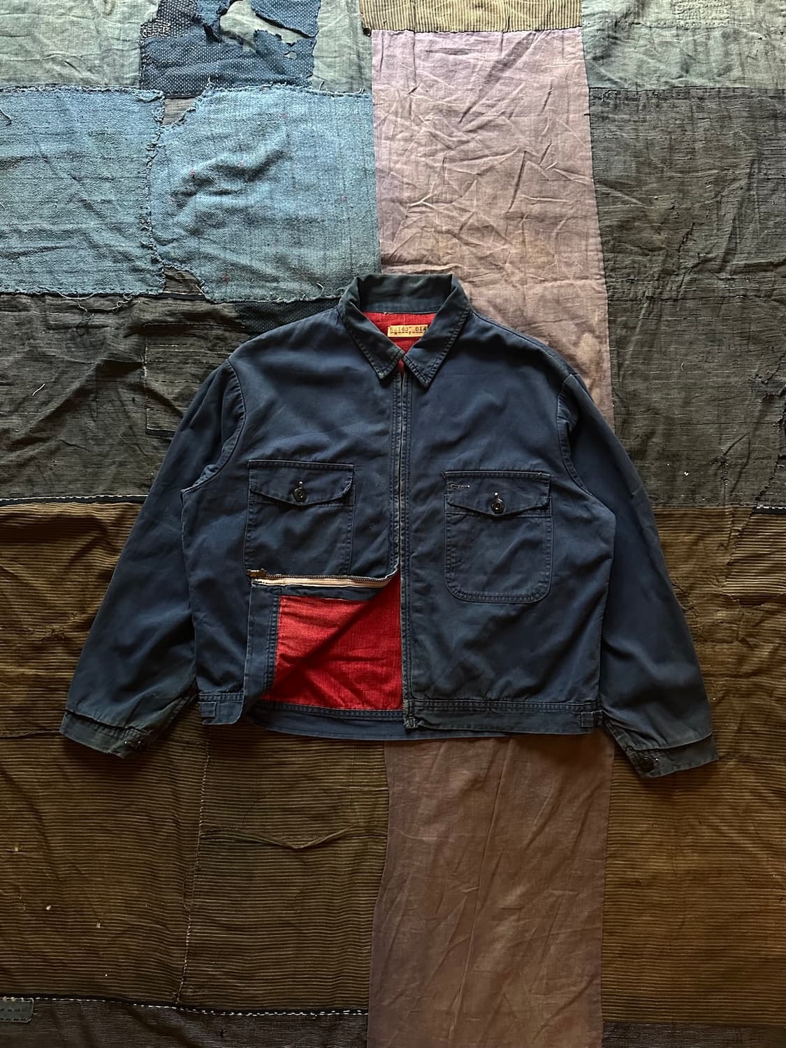 50s USA Vintage Mechanic Work Jacket 상품이미지1