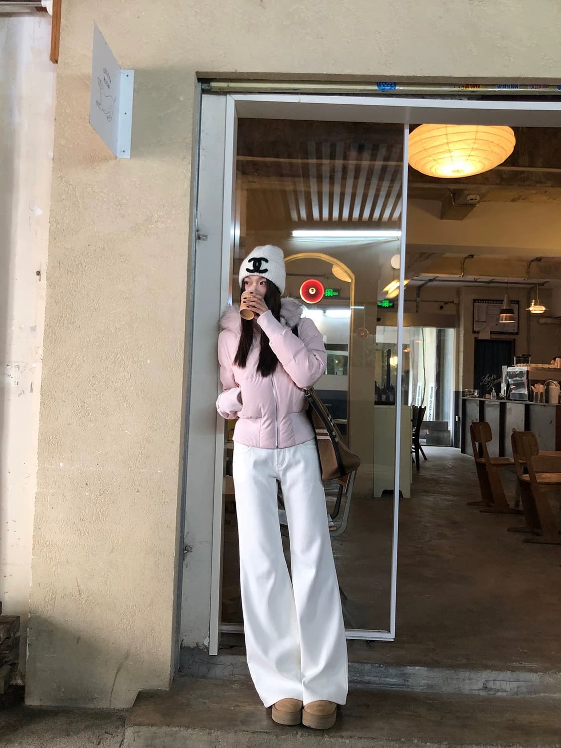 기모 스판 부츠컷 바지 상품이미지3