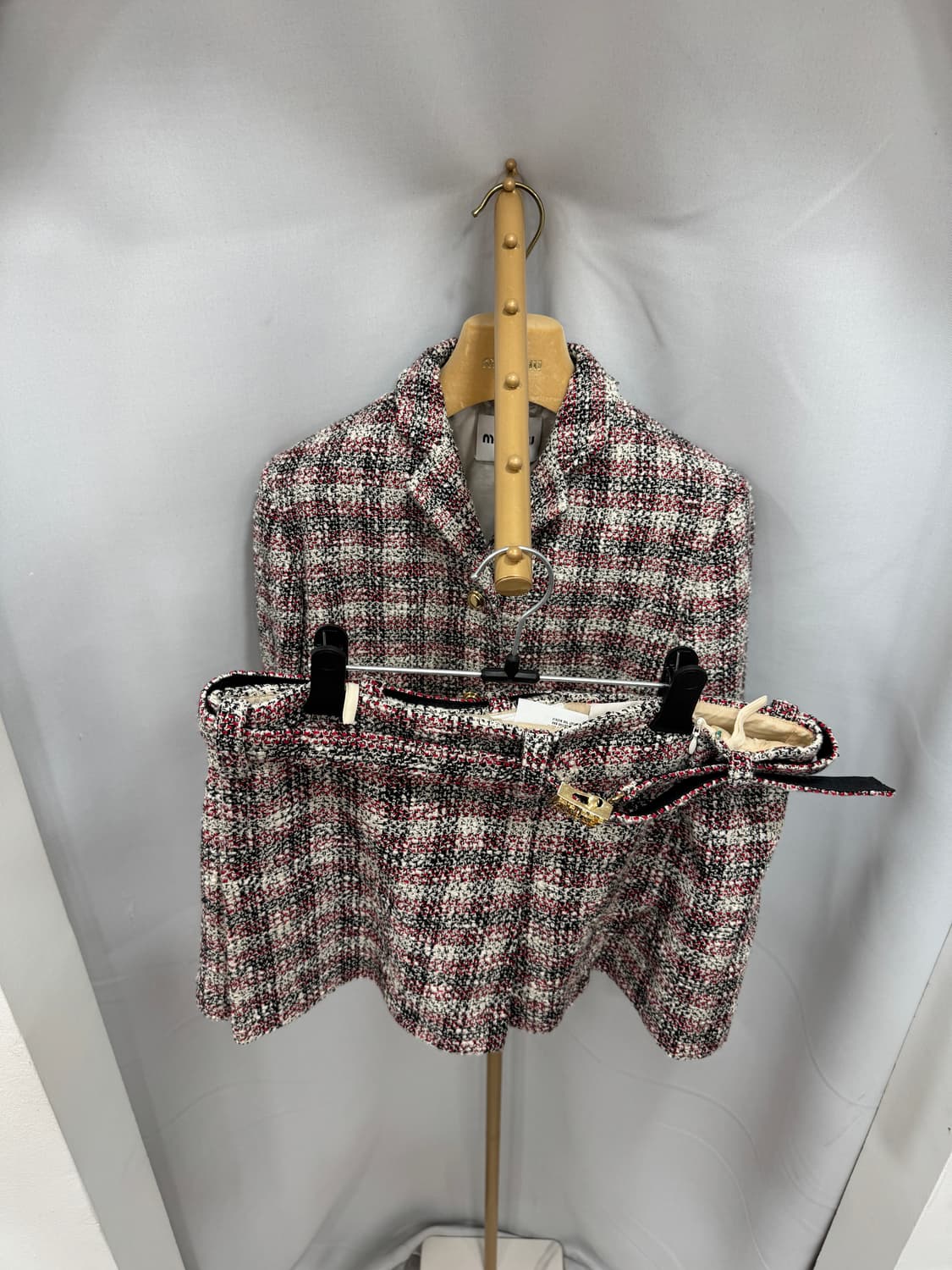 미우미우 자켓 스커트 세트 38사이즈  상품이미지1