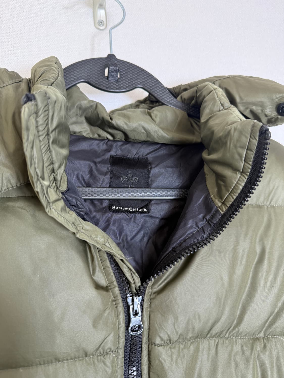 커스텀컬쳐 카키 숏패딩 상품이미지4