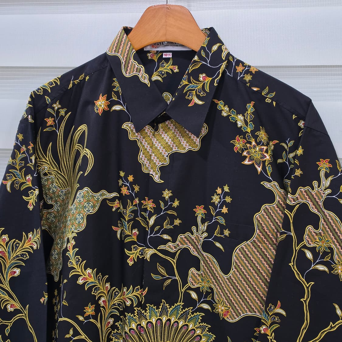 빈티지 Batik Keris 공작문양 셔츠- L정도 상품이미지2