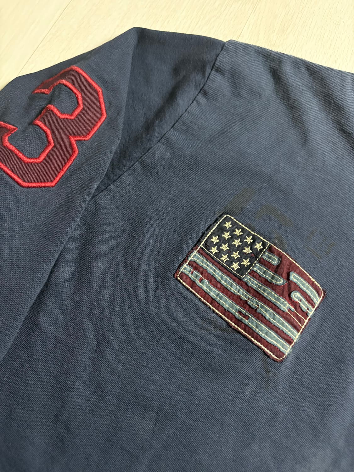 폴로 랄프로렌 빅포니 USA 패치 롱슬리브 네이비 상품이미지4