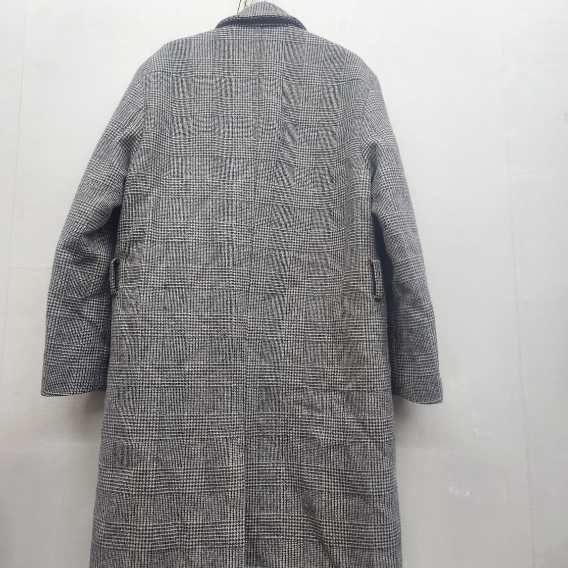 드로우핏 체크패턴 롱 버진울 혼방 코트 M(M) 상품이미지4