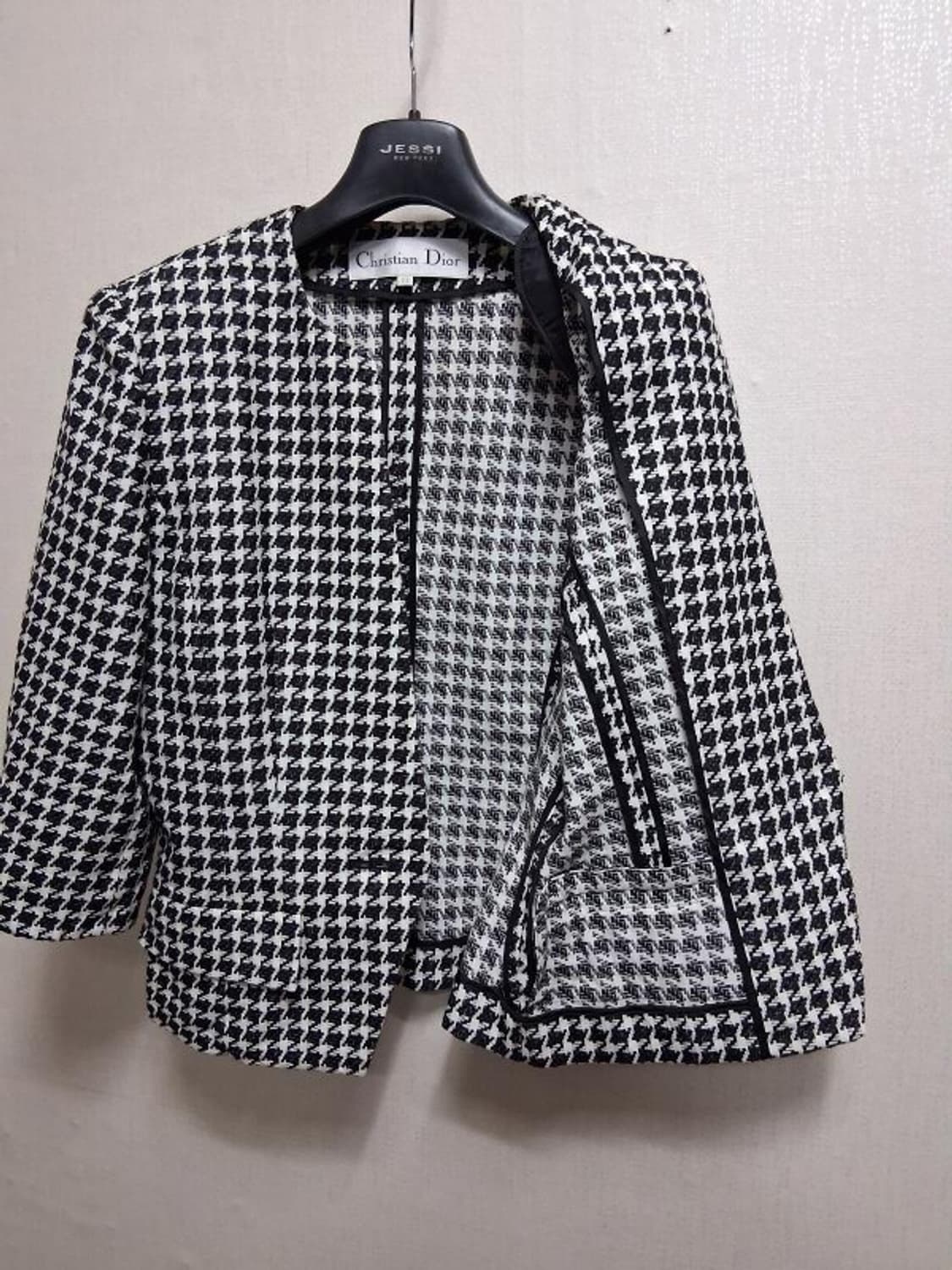 크리스찬 디올 숏쟈켓 하운드투스체크 숏쟈켓 춘추 슬림하게77 통66 상품이미지3