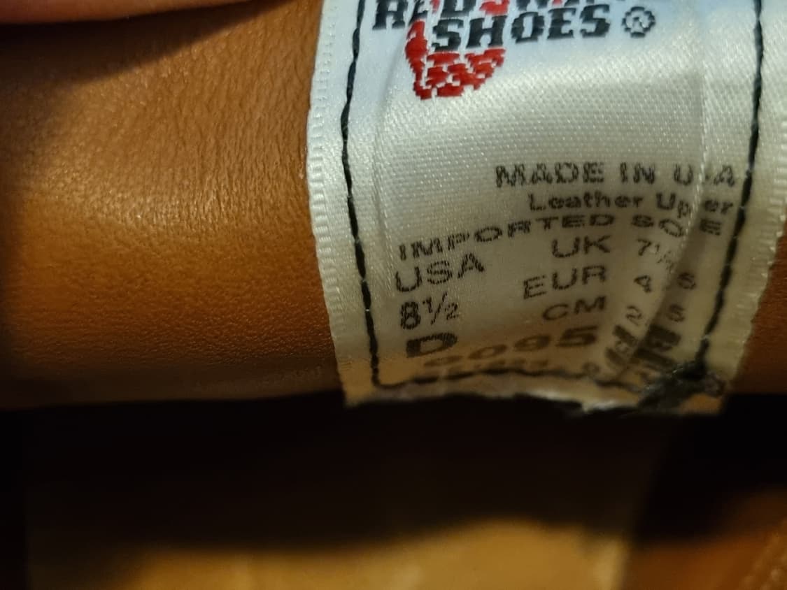 레드윙 벡맨 9095 redwing beckman 9095 상품이미지9