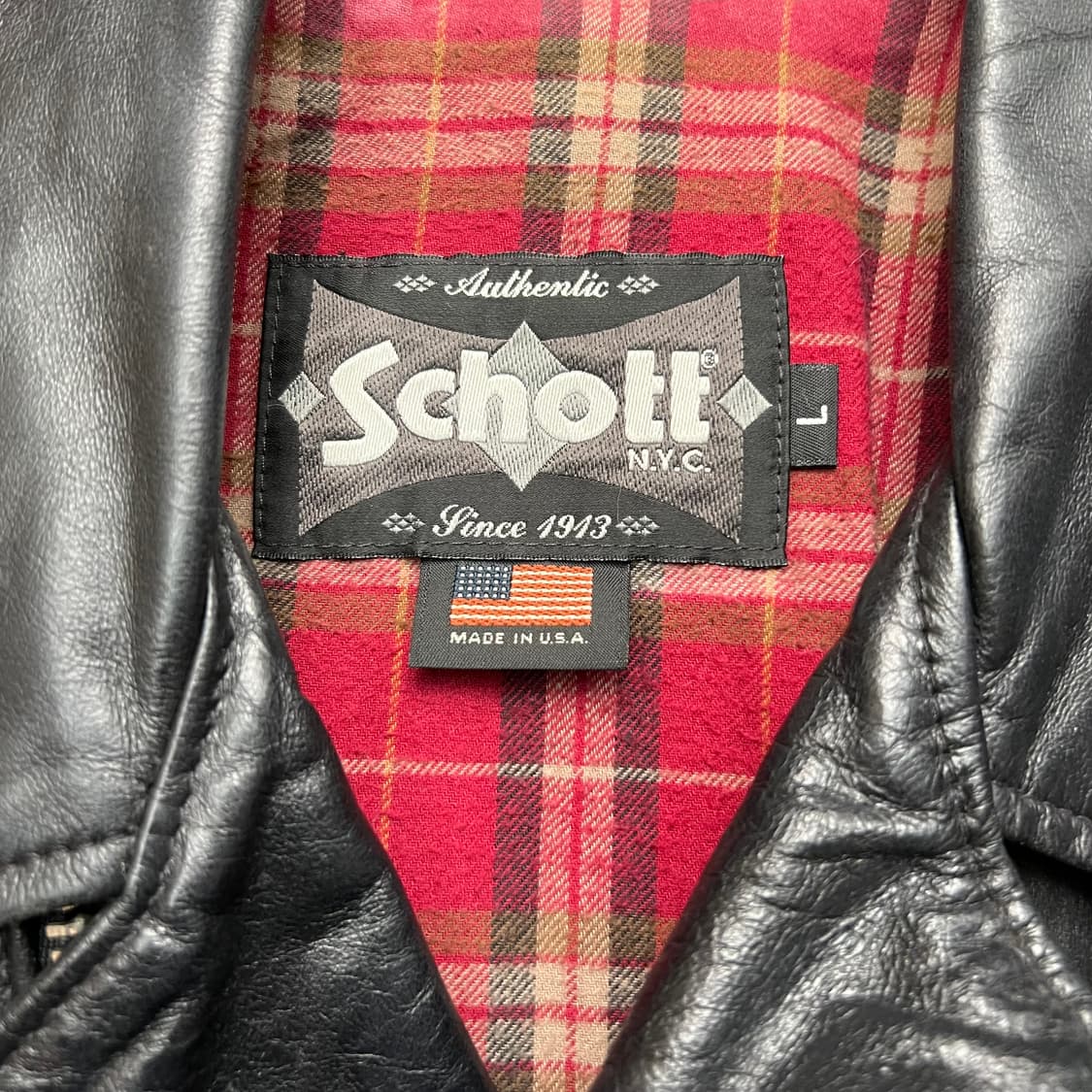 Schott 쇼트 라이더 자켓 L 상품이미지5