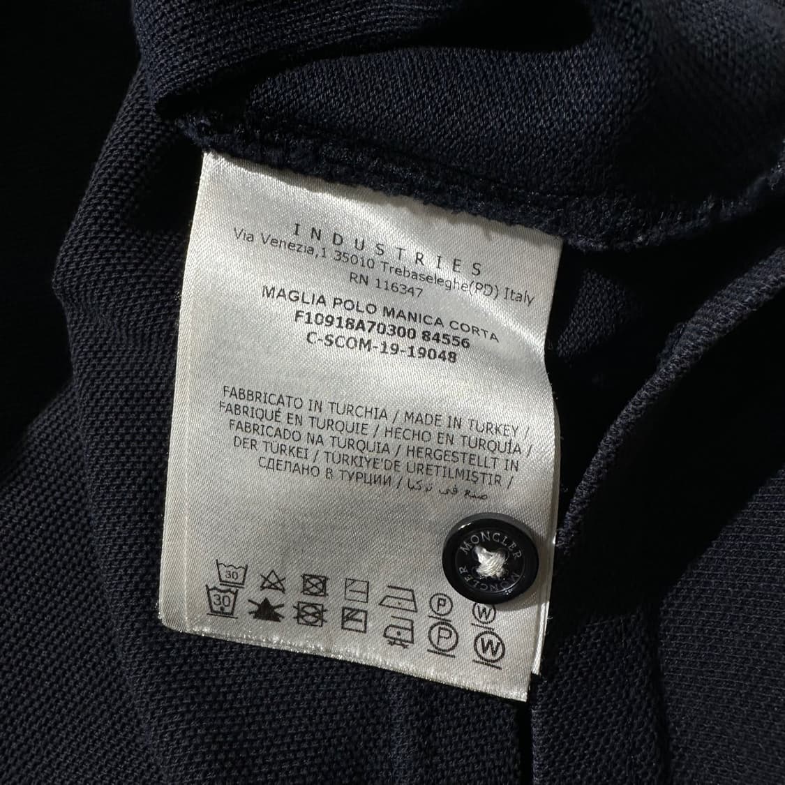 몽클레어 로고 와펜 폴로 피케 카라 반팔 티셔츠 상품이미지7