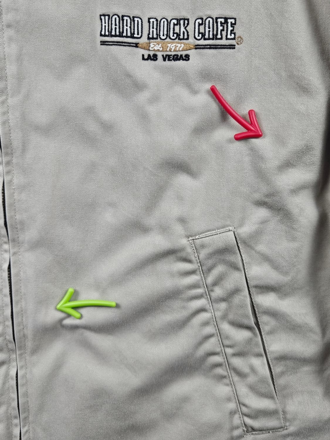 하드락카페 라스베이거스 코튼 블루종 자켓 ( XL ) / 10791 상품이미지7