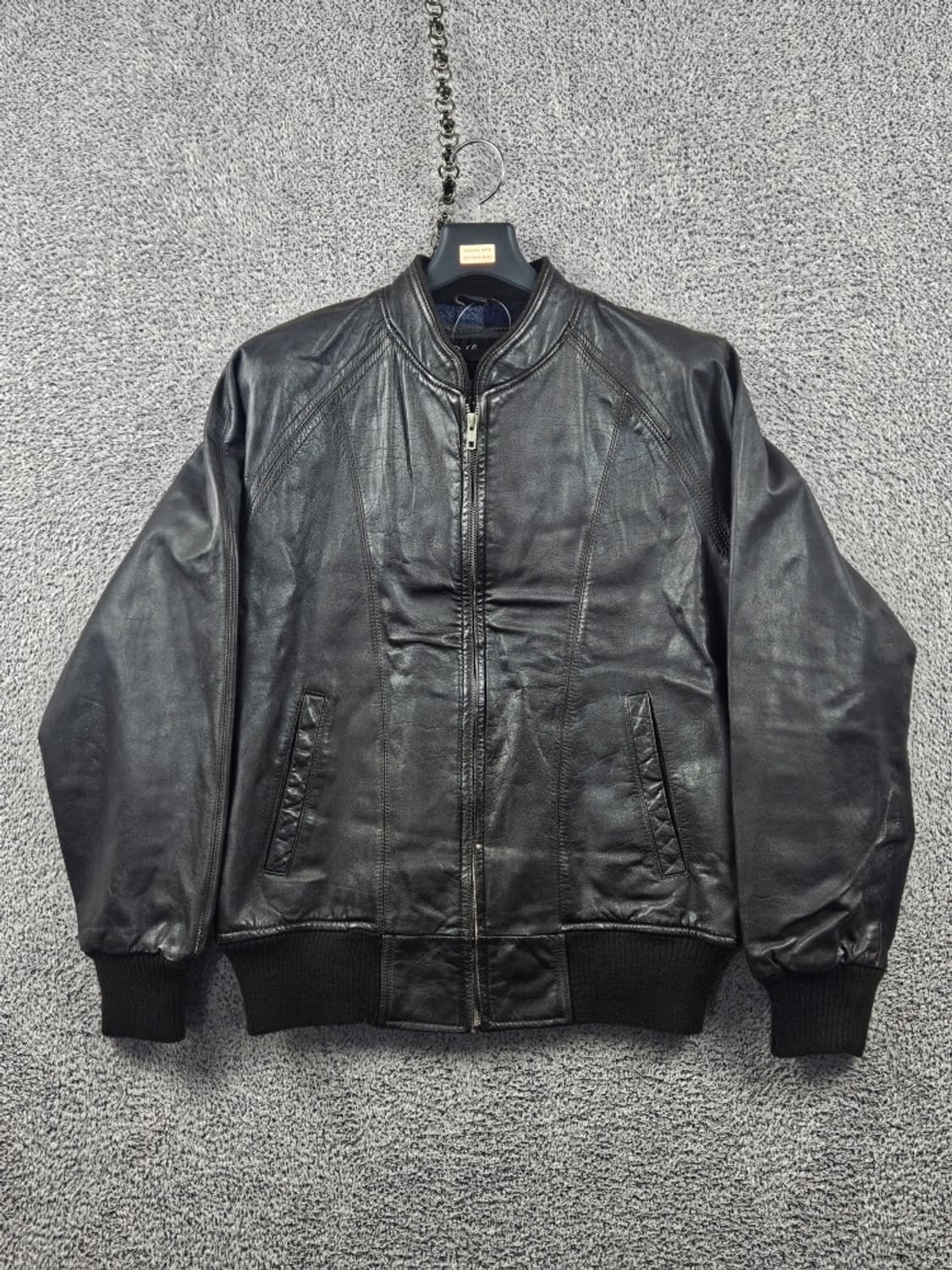 DERUXE 카우 레더 풀집 봄버 자켓 ( L ) / 11169 상품이미지2