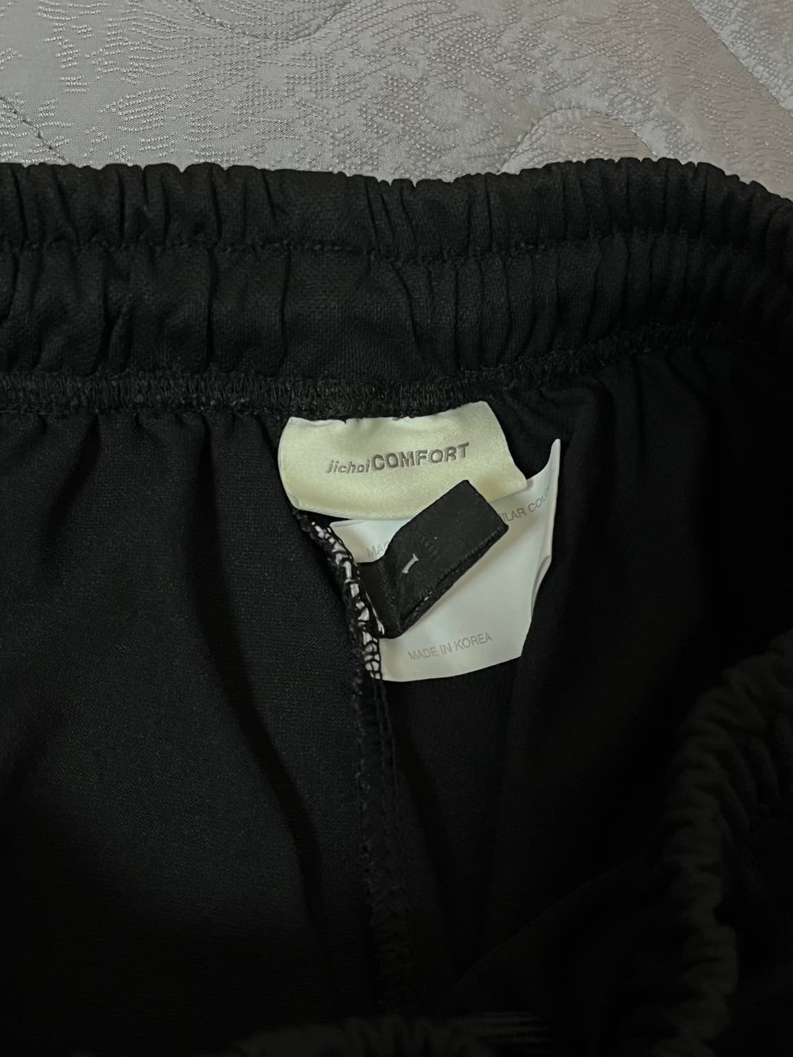 지초이 컴포트 22-003 스커트 팬츠 블랙 상품이미지2