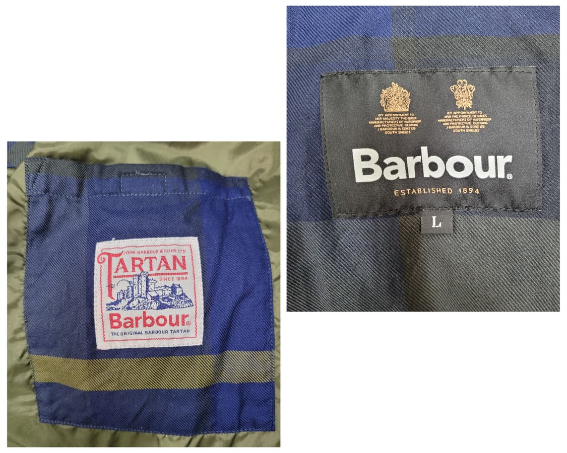 바버 MQU1324OL51 퀼팅 재킷 자켓 올리브색 L사이즈 상품이미지8