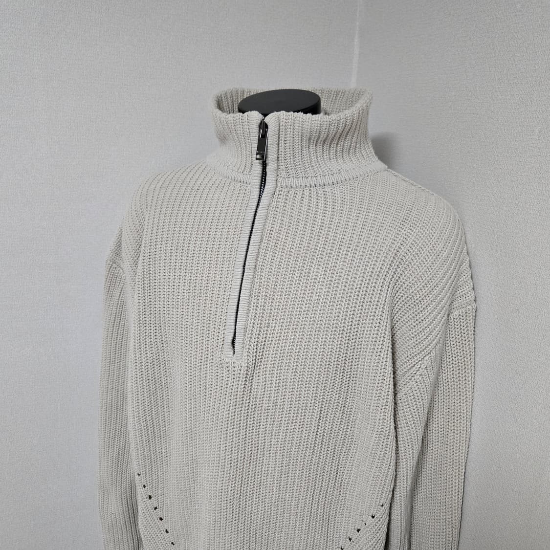 일꼬르소 오버 핏 모크넥 하프 집업 니트 / 남성 니트/ 남자 니트 상품이미지9