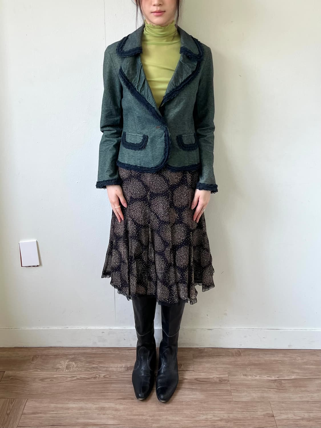 Japan vtg 레이스 자켓 상품이미지8