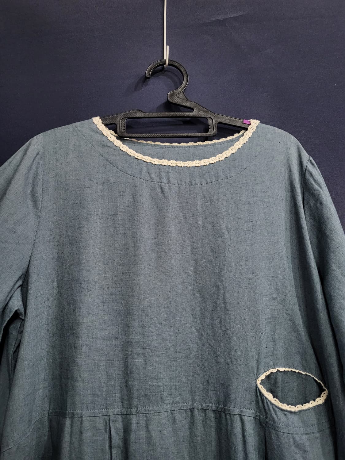 내추럴 린넨 핀턱 롱원피스 상품이미지2