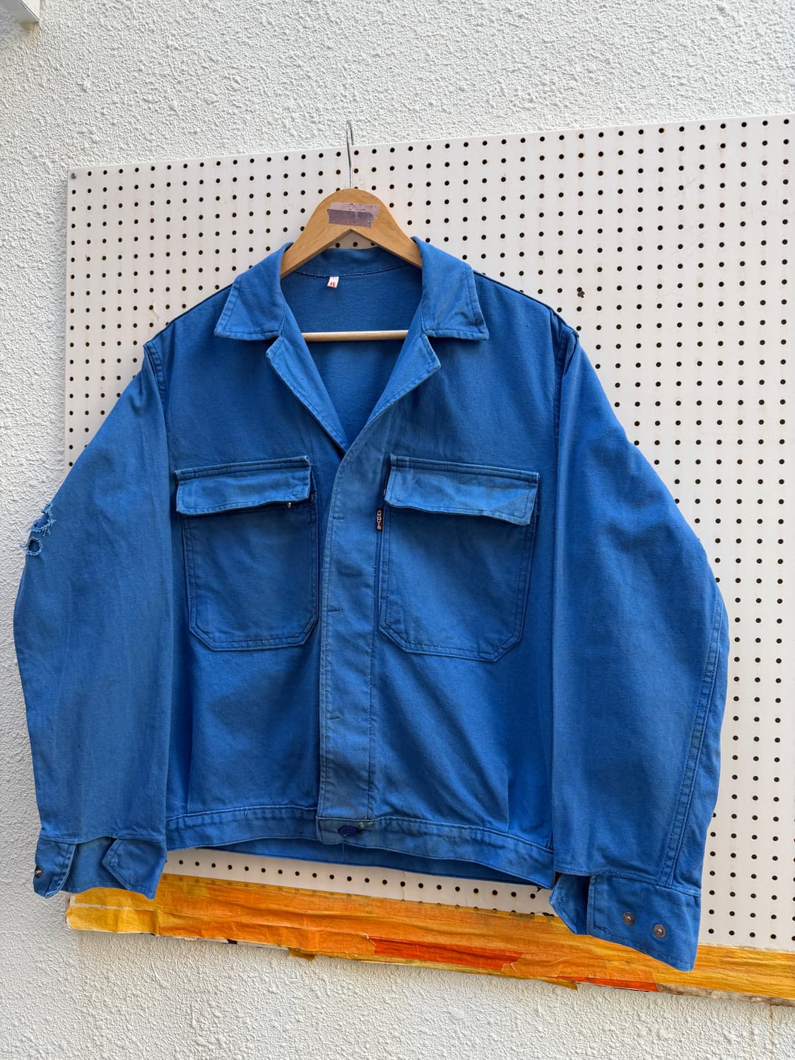 1970s DISTRESSED FADED 메카닉 프렌치워크봄버자켓 상품이미지4