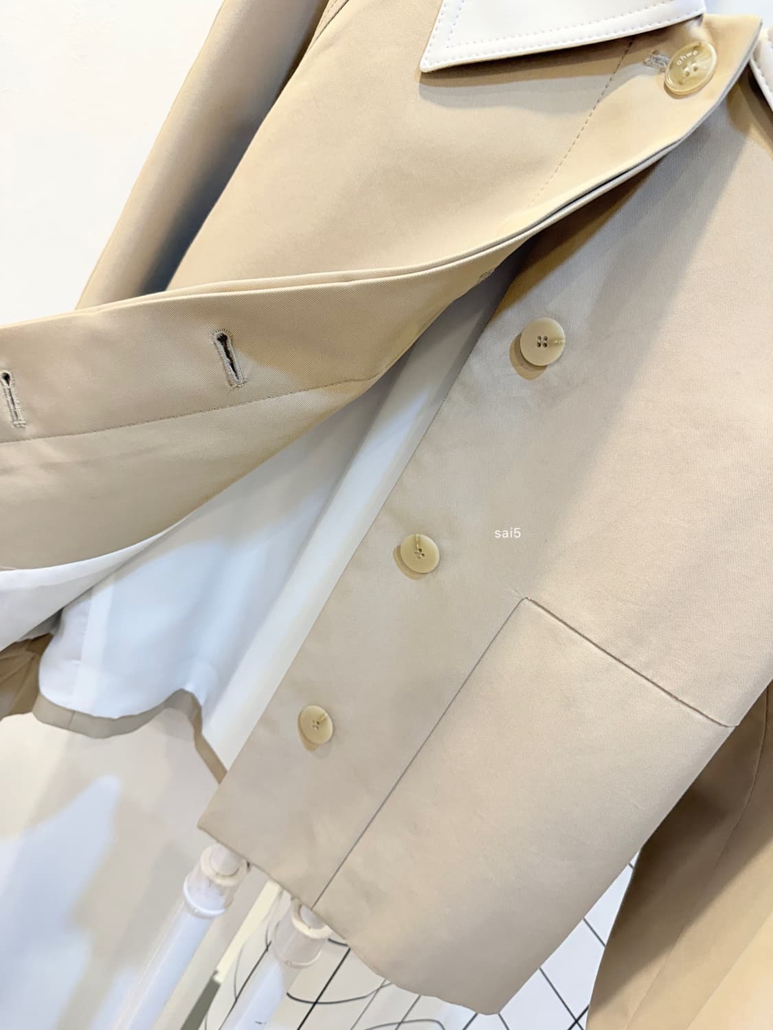 아위 레더카라 자켓 상품이미지4