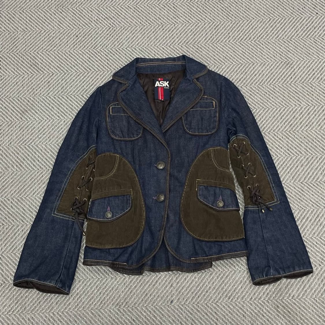 에스크 y2k 코듀로이 데님 자켓 v0114 상품이미지1
